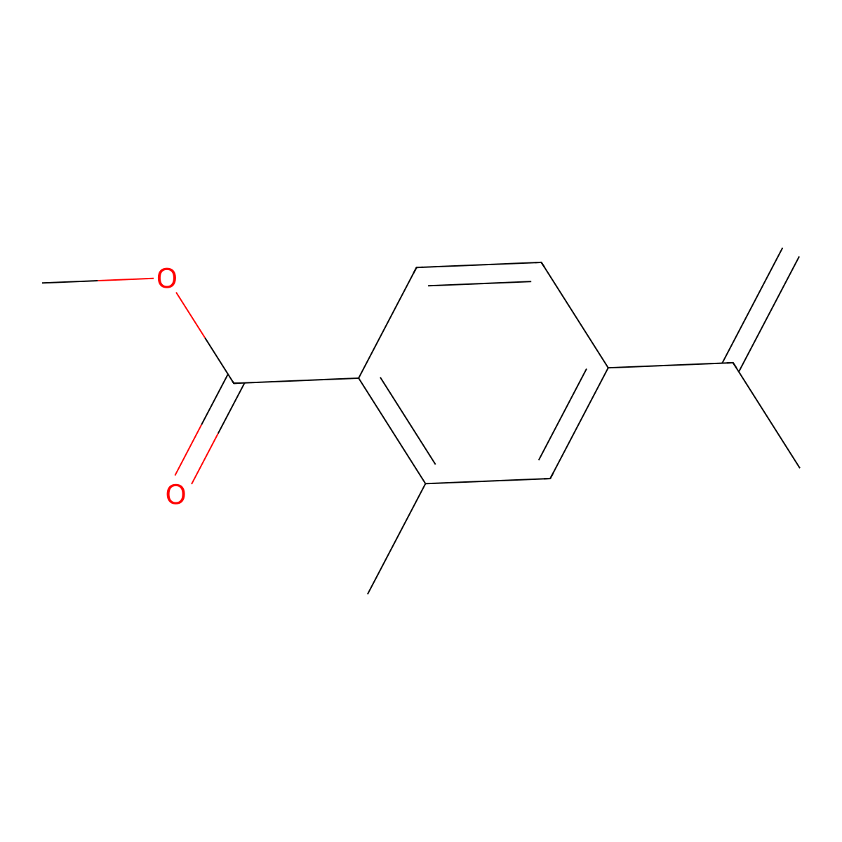 4-Isopropenyl-2-methyl-benzoic acid methyl ester molecular structure, CAS 1178884-57-5