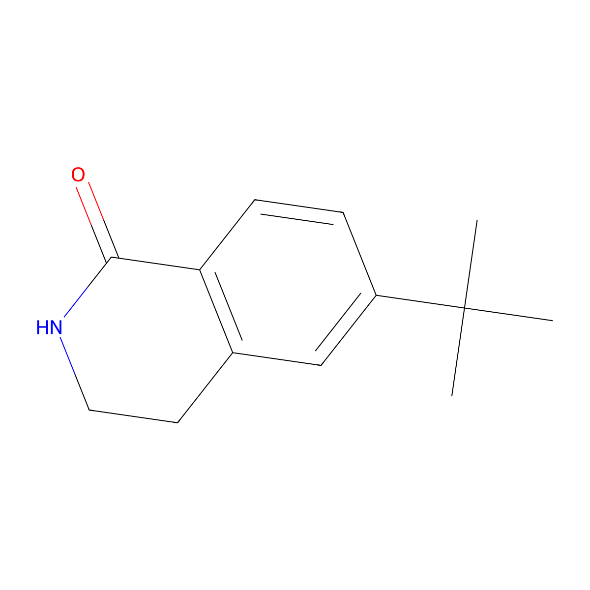 6-(tert-Butyl)-3,4-dihydroisoquinolin-1(2H)-one molecular structure, CAS 1178884-68-8