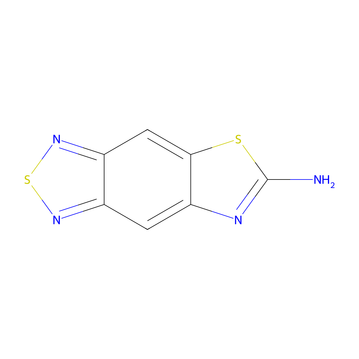 [1,3]Thiazolo[4,5-f][2,1,3]benzothiadiazol-6-amine molecular structure, CAS 117889-00-6