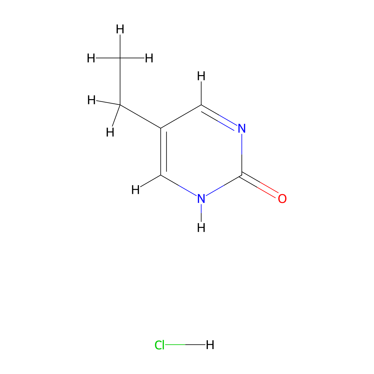 5-Ethyl-2-pyrimidinol hydrochloride molecular structure, CAS 117889-72-2