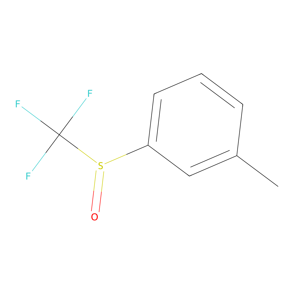 1-Methyl-3-trifluoromethanesulfinylbenzene molecular structure, CAS 1178899-45-0