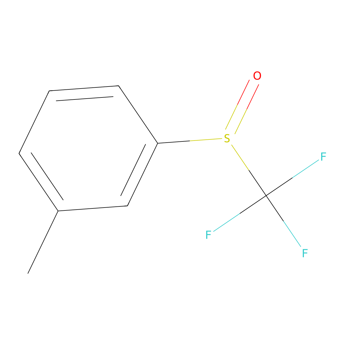 1-Methyl-3-trifluoromethanesulfinylbenzene molecular structure, CAS 1178899-45-0