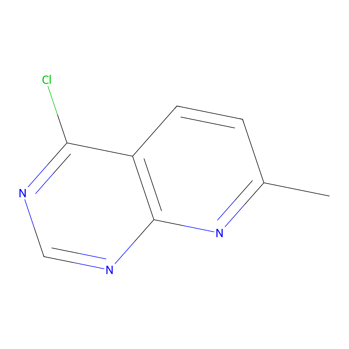 4-Chloro-7-methylpyrido[2,3-D]pyrimidine molecular structure, CAS 117890-81-0