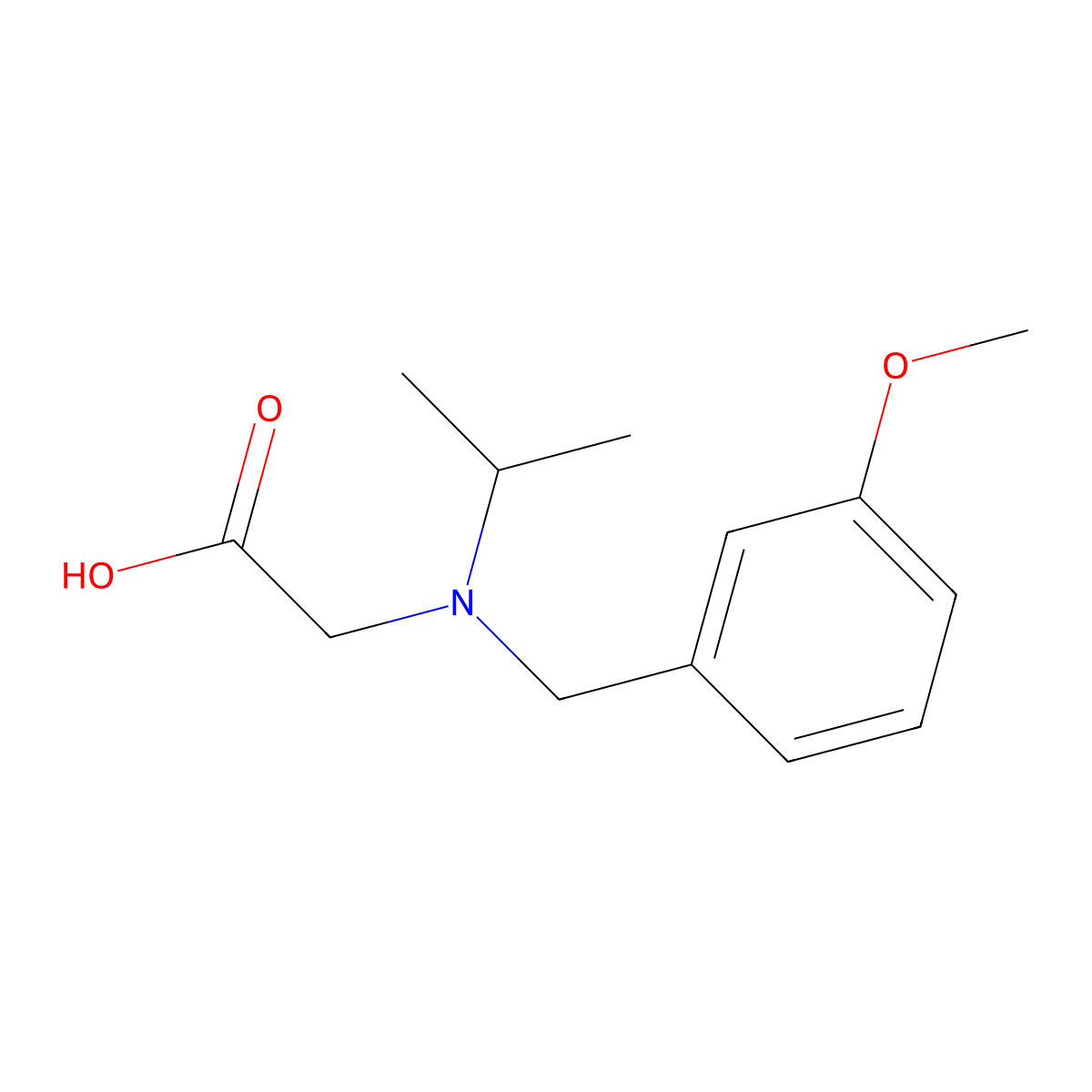 [Isopropyl-(3-methoxy-benzyl)-amino]-acetic acid molecular structure, CAS 1178924-09-8