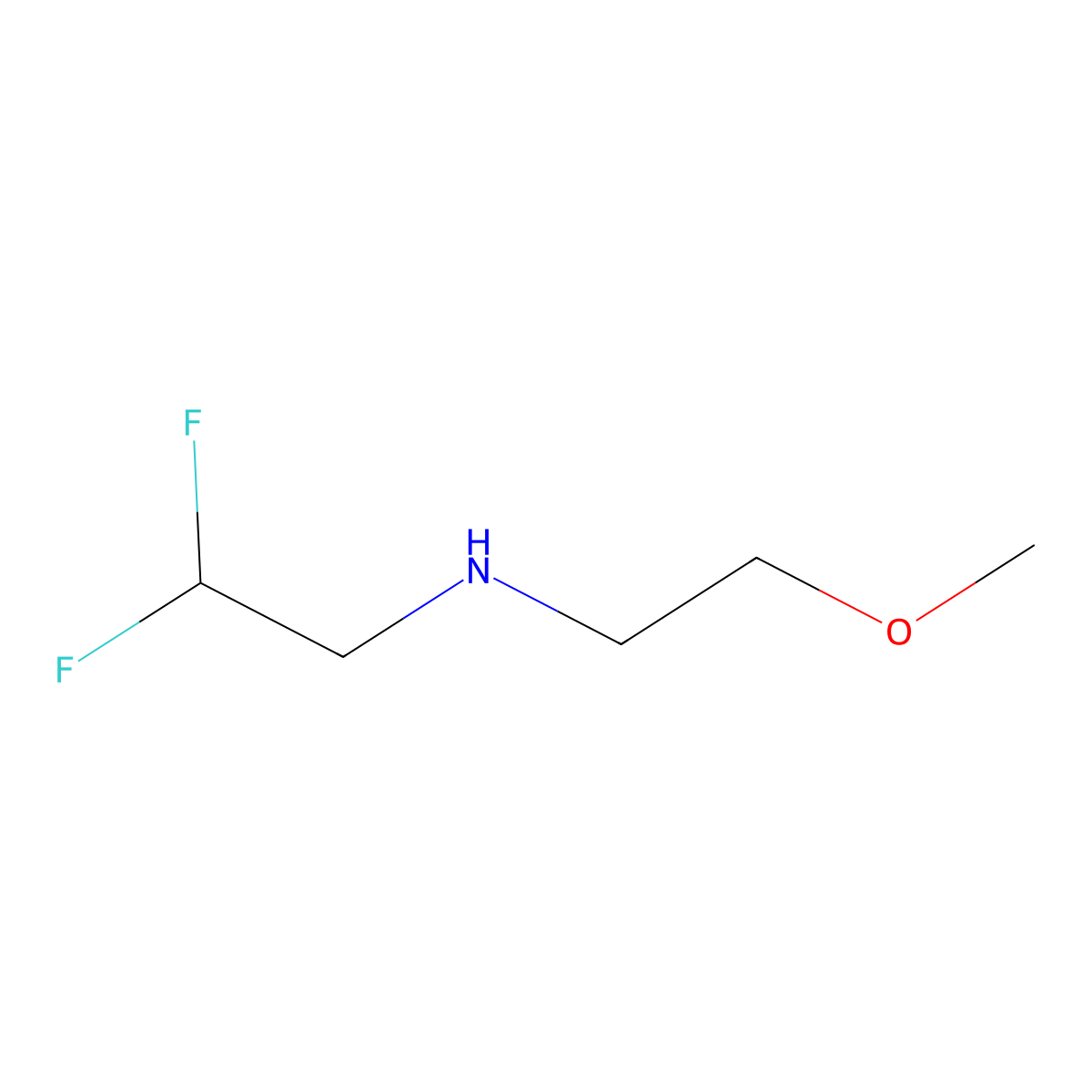 (2,2-Difluoroethyl)(2-methoxyethyl)amine molecular structure, CAS 1178929-73-1