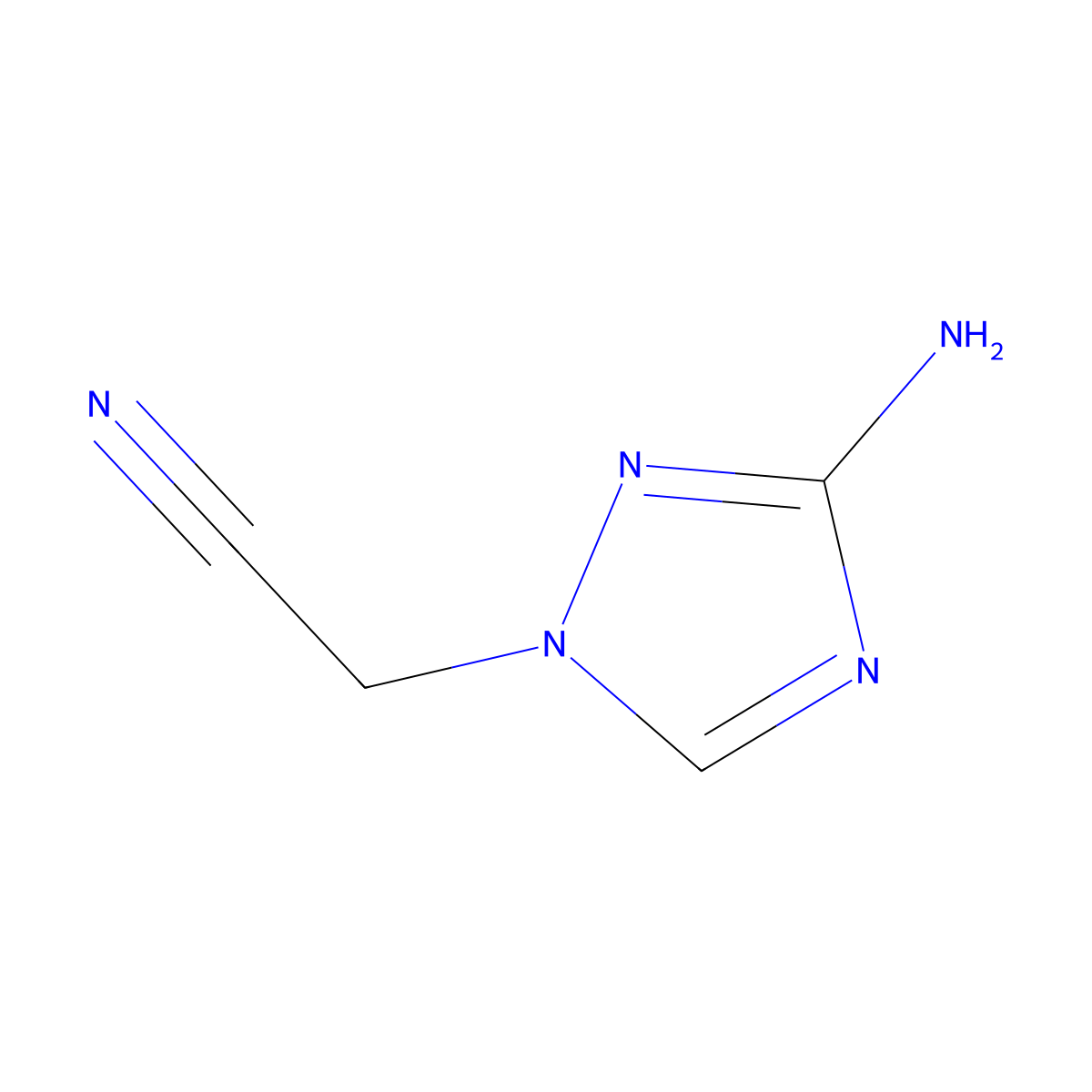 2-(3-Amino-1H-1,2,4-triazol-1-YL)acetonitrile molecular structure, CAS 1178936-93-0