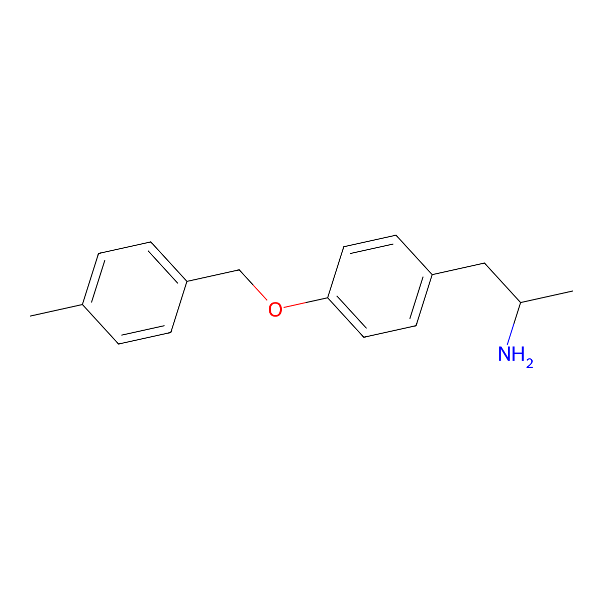 1-{4-[(4-Methylphenyl)methoxy]phenyl}propan-2-amine molecular structure, CAS 1178948-85-0