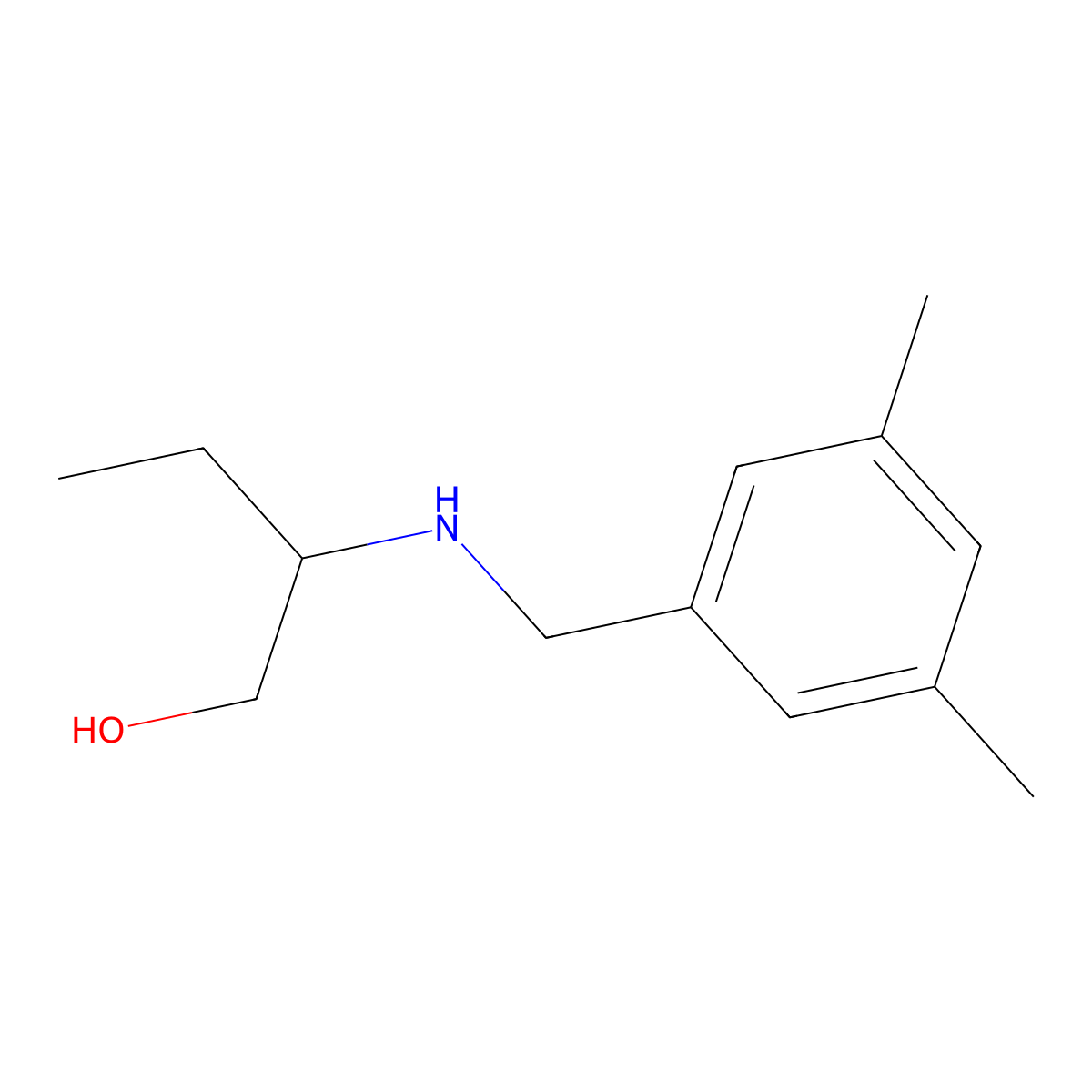 2-{[(3,5-Dimethylphenyl)methyl]amino}butan-1-ol molecular structure, CAS 1178951-72-8