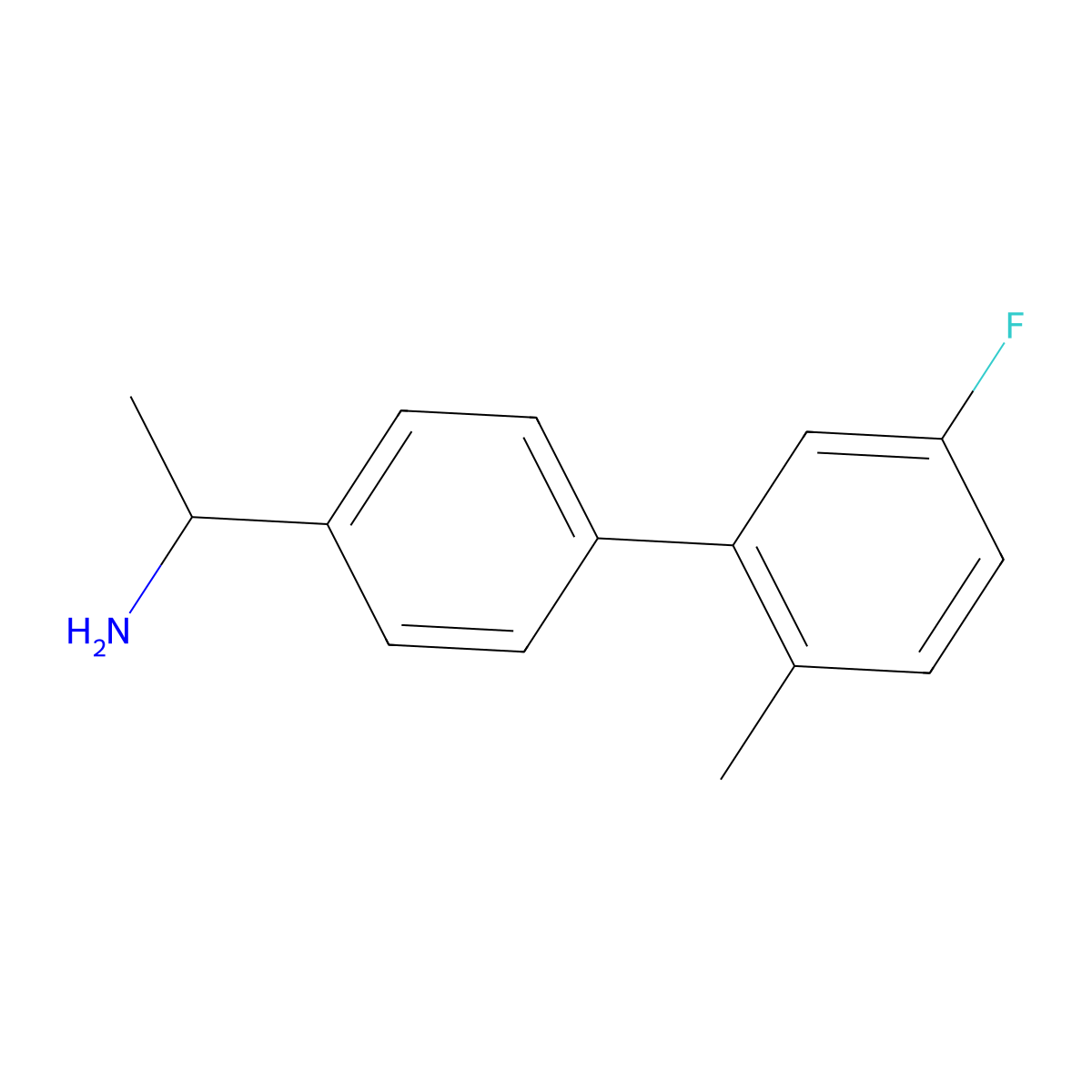 1-(5'-Fluoro-2'-methyl-[1,1'-biphenyl]-4-yl)ethanamine molecular structure, CAS 1178957-96-4