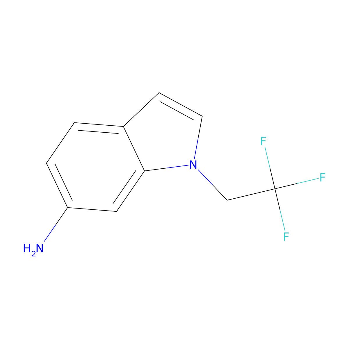 1-(2,2,2-Trifluoroethyl)-1H-indol-6-amine molecular structure, CAS 1178958-31-0