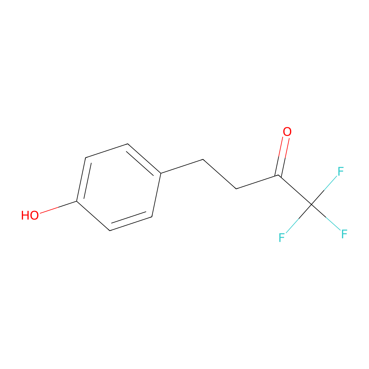 1,1,1-Trifluoro-4-(4-hydroxyphenyl)butan-2-one molecular structure, CAS 117896-99-8