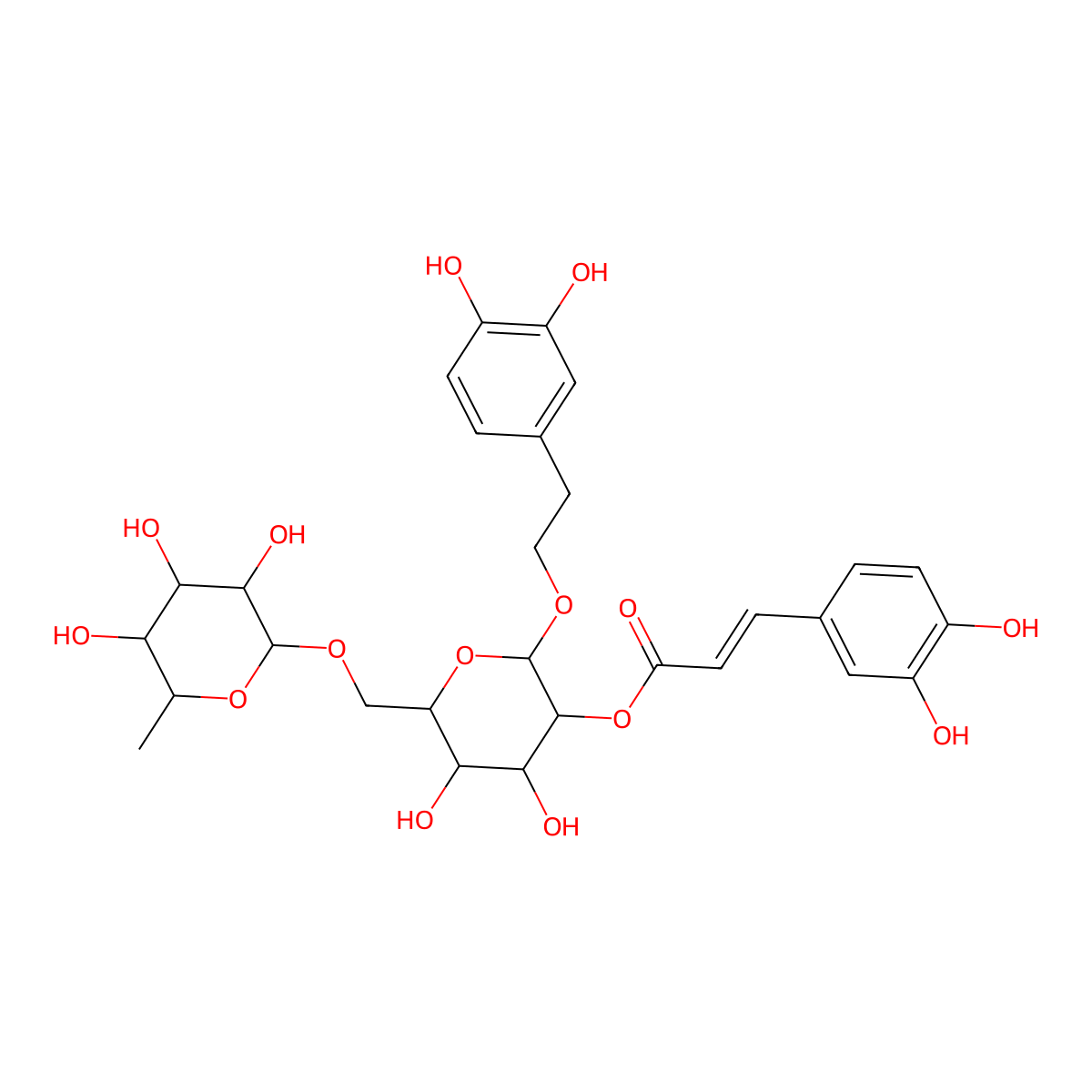 Forsythoside H molecular structure, CAS 1178974-85-0