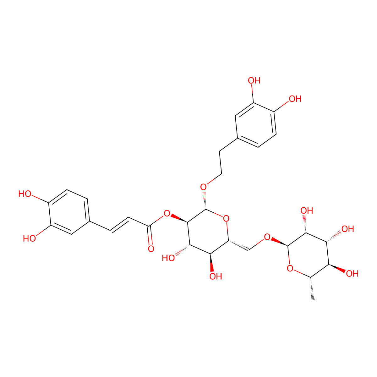 Forsythoside H molecular structure, CAS 1178974-85-0