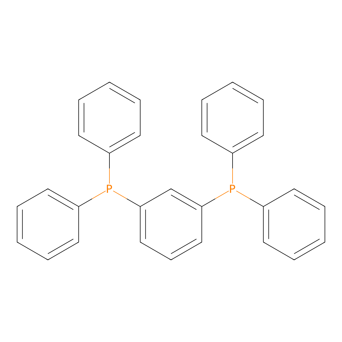 1,3-Bis(diphenylphosphino)benzene molecular structure, CAS 1179-05-1