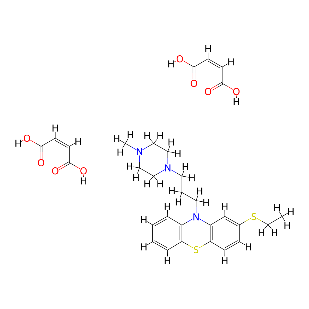 Thiethylperazine Maleate molecular structure, CAS 1179-69-7