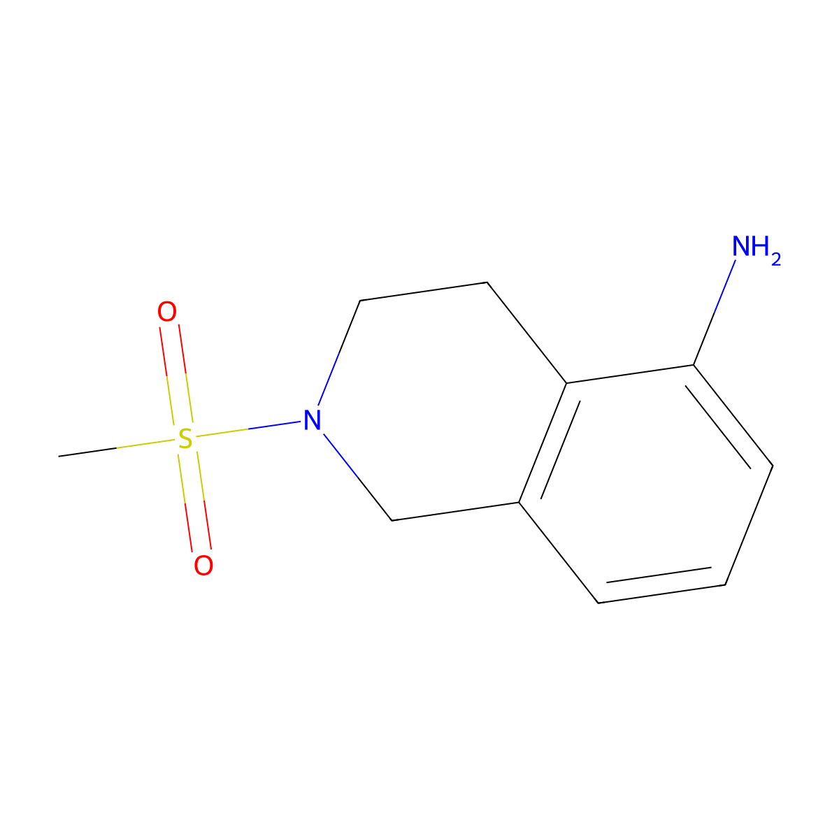 2-Methanesulfonyl-1,2,3,4-tetrahydroisoquinolin-5-amine molecular structure, CAS 1179014-45-9
