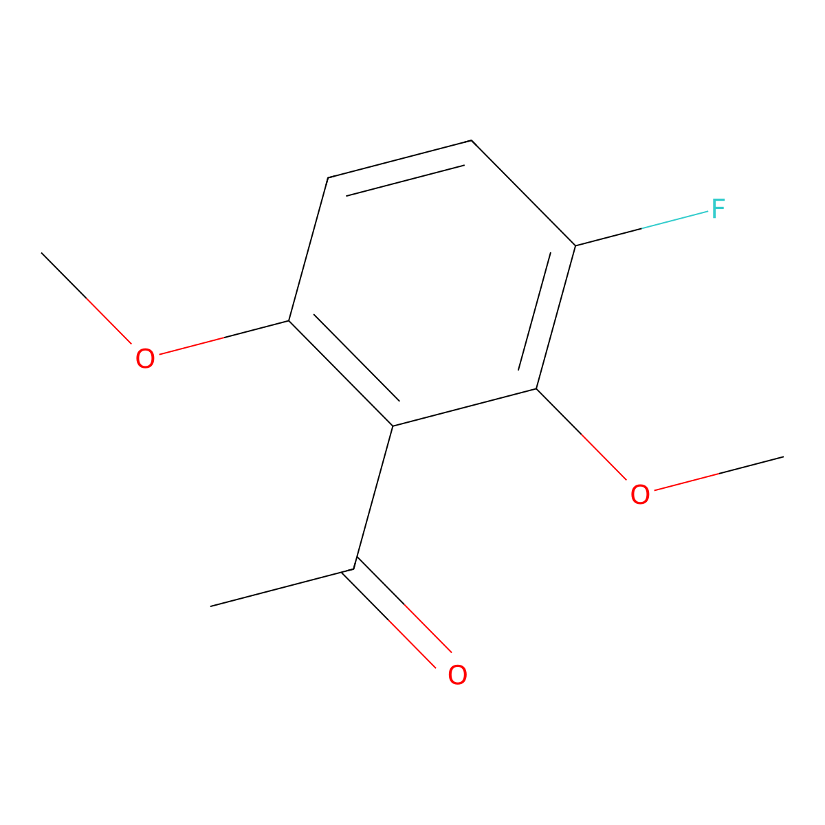 1-(3-Fluoro-2,6-dimethoxyphenyl)ethan-1-one molecular structure, CAS 117902-11-1