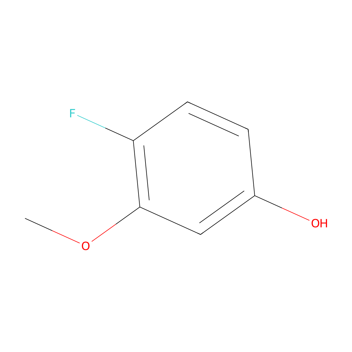 4-Fluoro-3-methoxyphenol molecular structure, CAS 117902-15-5