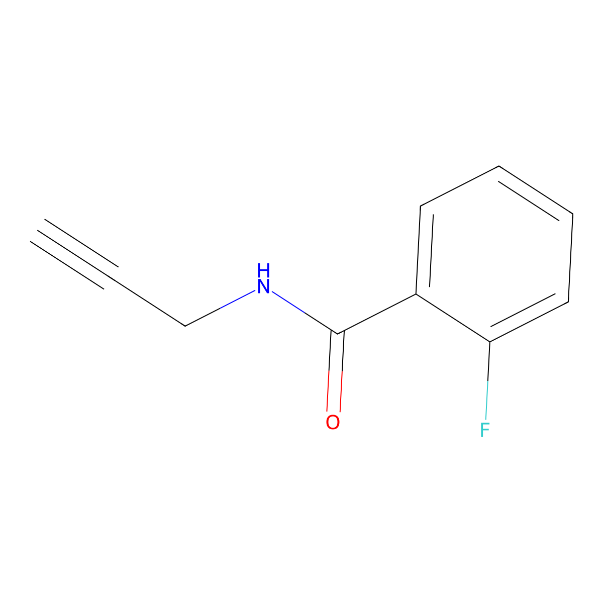N-Propargyl-2-fluorobenzamide molecular structure, CAS 1179021-70-5