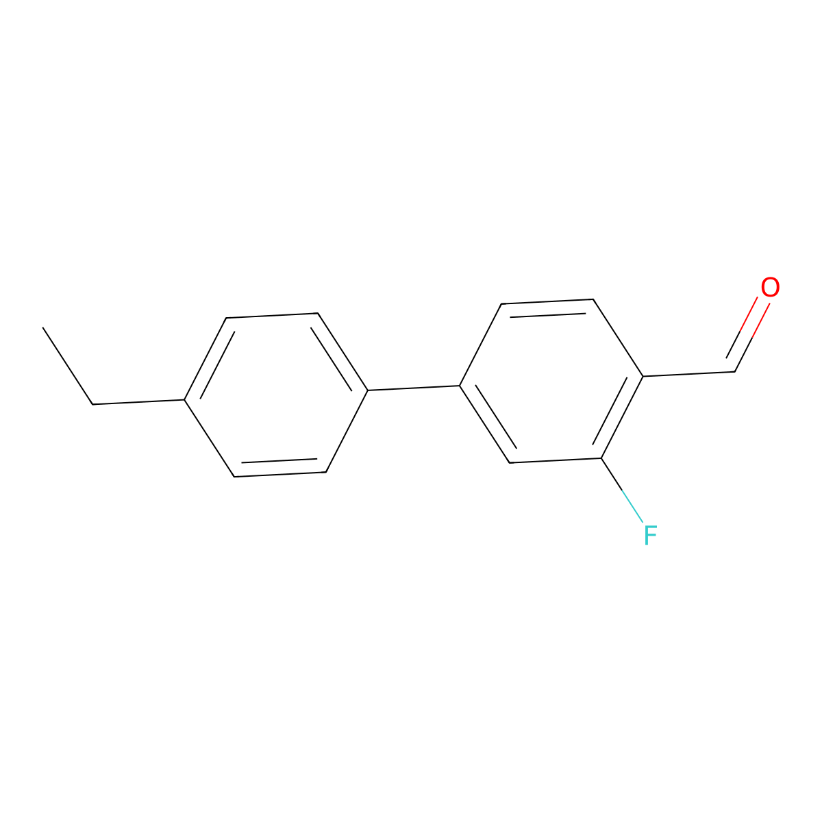 4'-Ethyl-3-fluoro[1,1'-biphenyl]-4-carboxaldehyde molecular structure, CAS 1179022-51-5