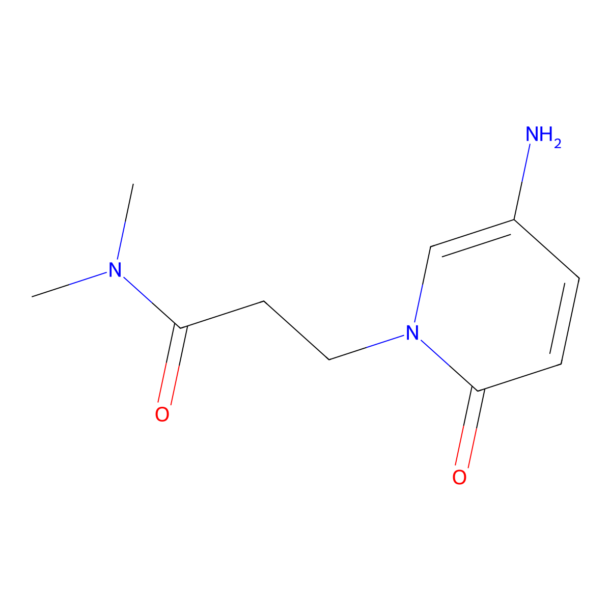 3-(5-Amino-2-oxopyridin-1(2h)-yl)-N,N-dimethylpropanamide molecular structure, CAS 1179024-55-5