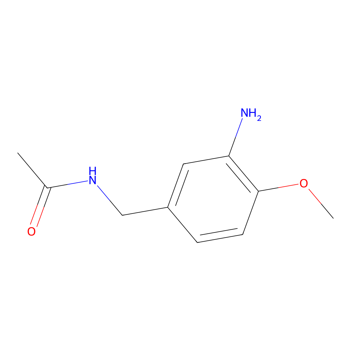 N-[(3-amino-4-methoxyphenyl)methyl]acetamide molecular structure, CAS 1179030-28-4