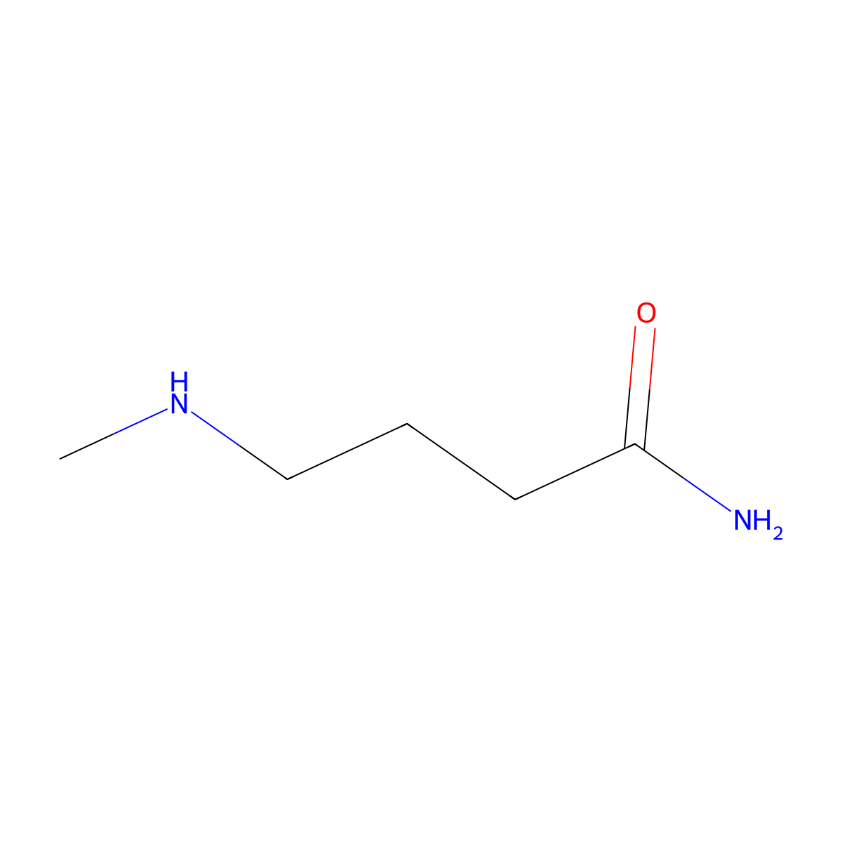 4-(Methylamino)butanamide molecular structure, CAS 1179051-36-5