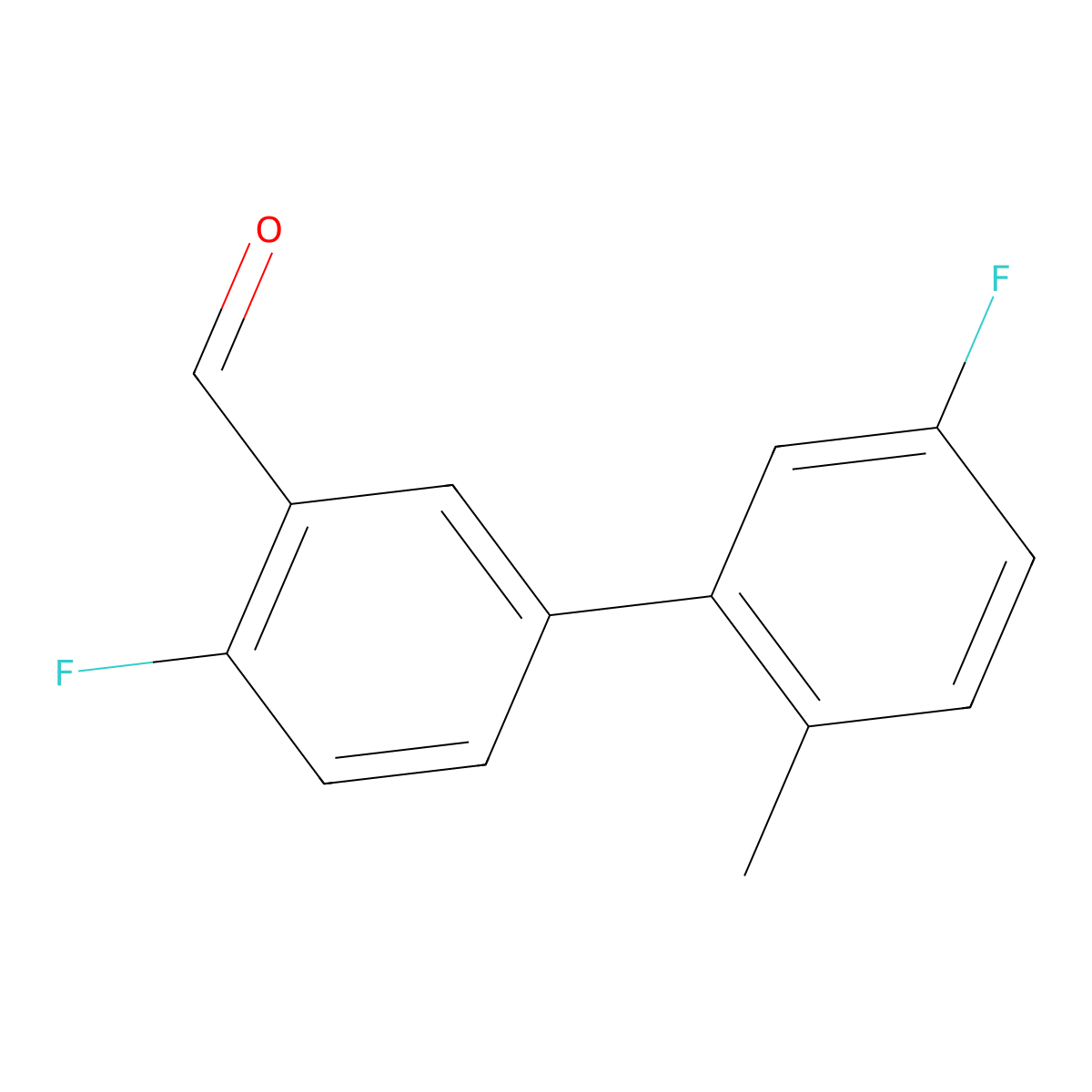 4,5'-Difluoro-2'-methyl[1,1'-biphenyl]-3-carboxaldehyde molecular structure, CAS 1179055-25-4