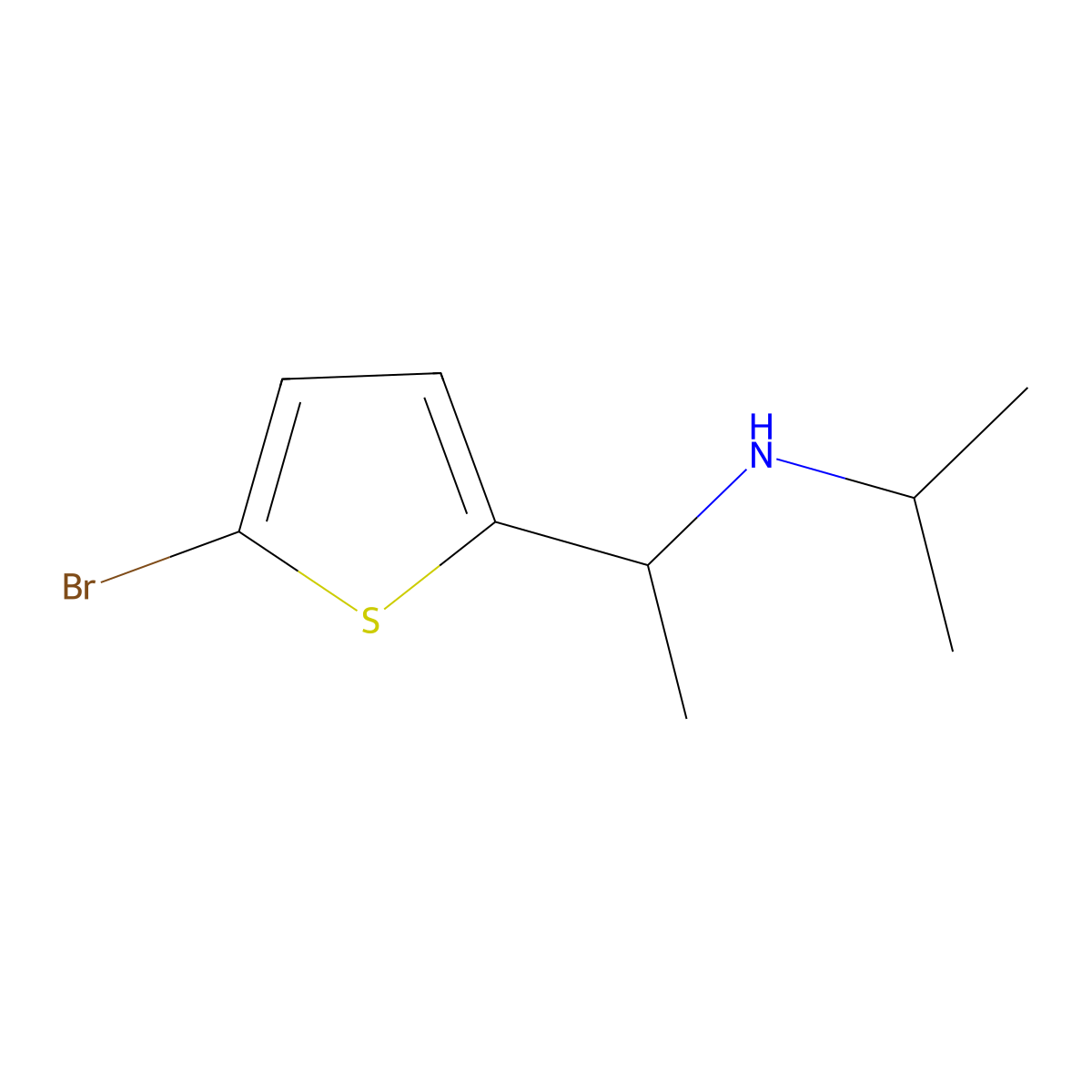 n-(1-(5-Bromothiophen-2-yl)ethyl)propan-2-amine molecular structure, CAS 1179058-02-6