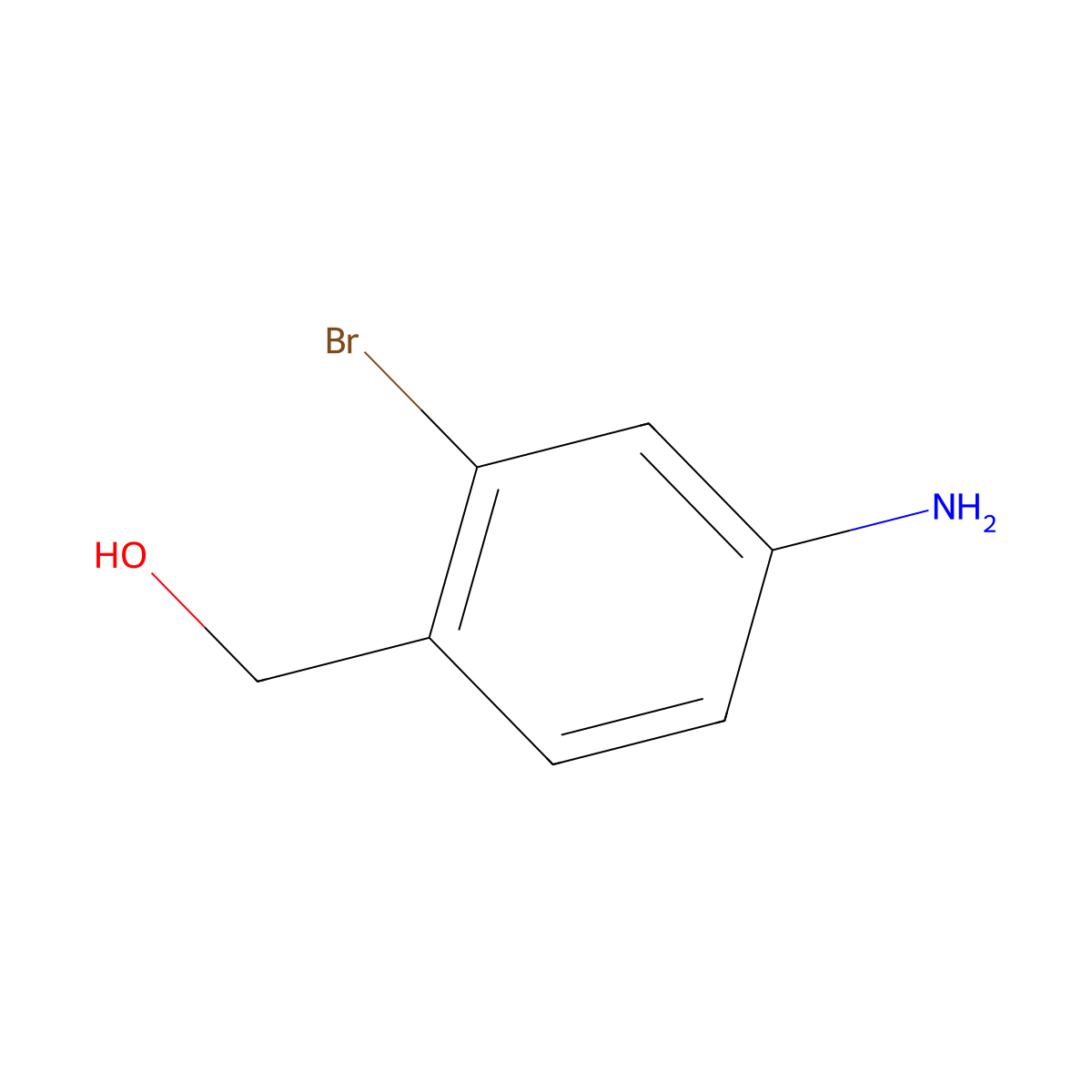 (4-Amino-2-bromophenyl)methanol molecular structure, CAS 1179067-35-6