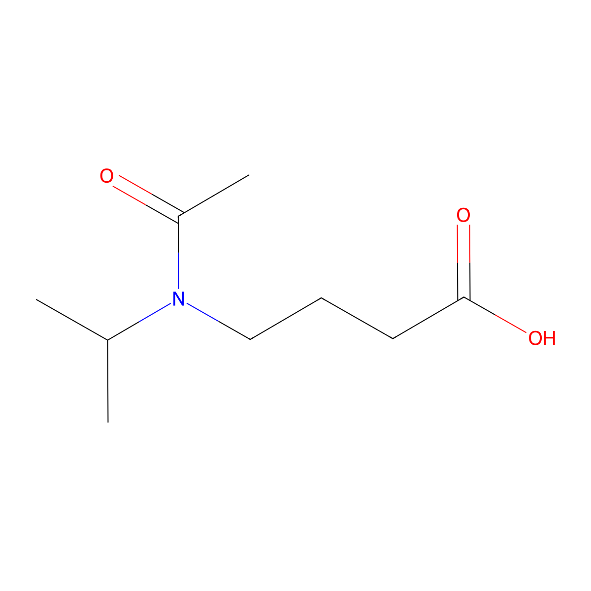 4-[N-(propan-2-yl)acetamido]butanoic acid molecular structure, CAS 1179069-52-3