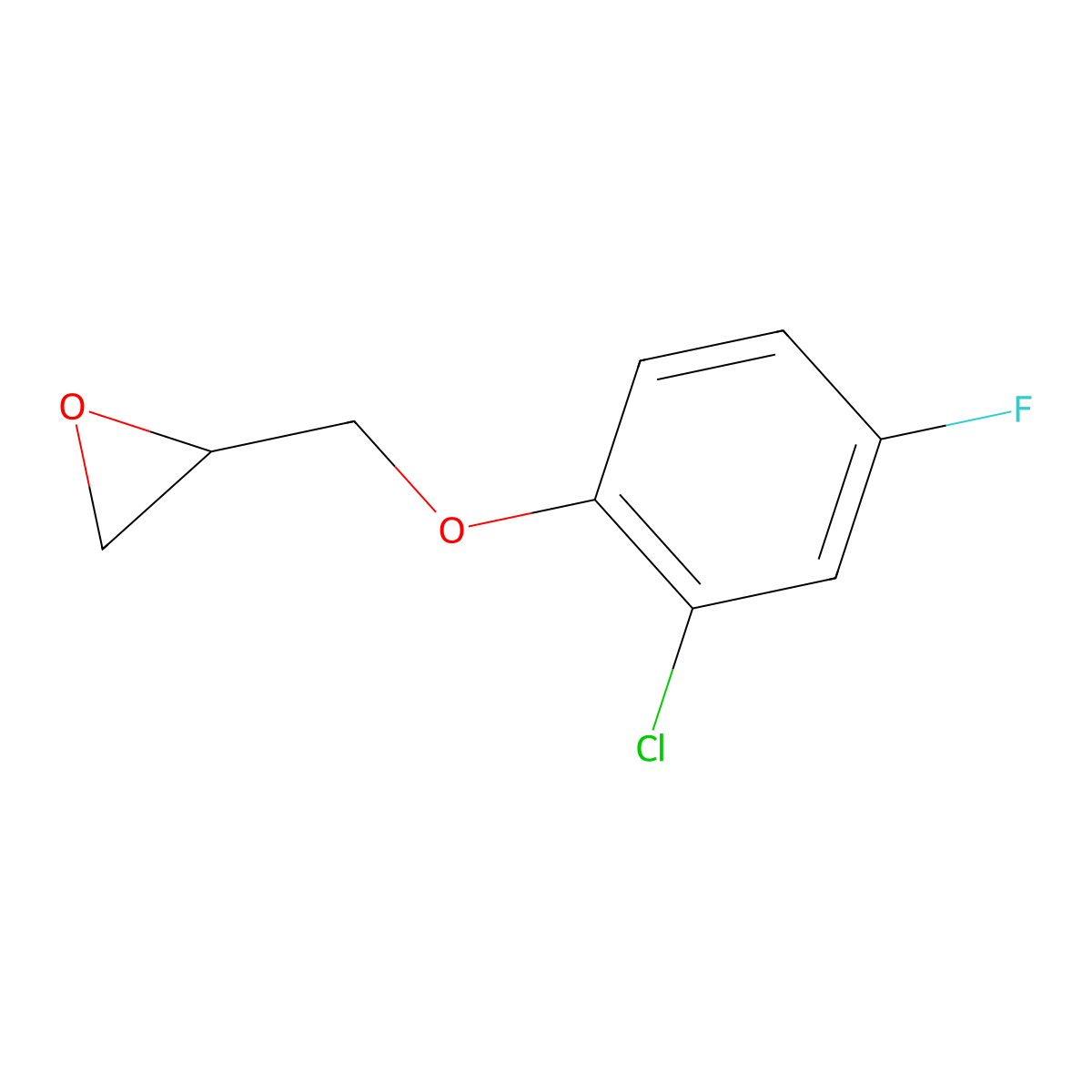 2-[(2-Chloro-4-fluorophenoxy)methyl]oxirane molecular structure, CAS 1179073-98-3