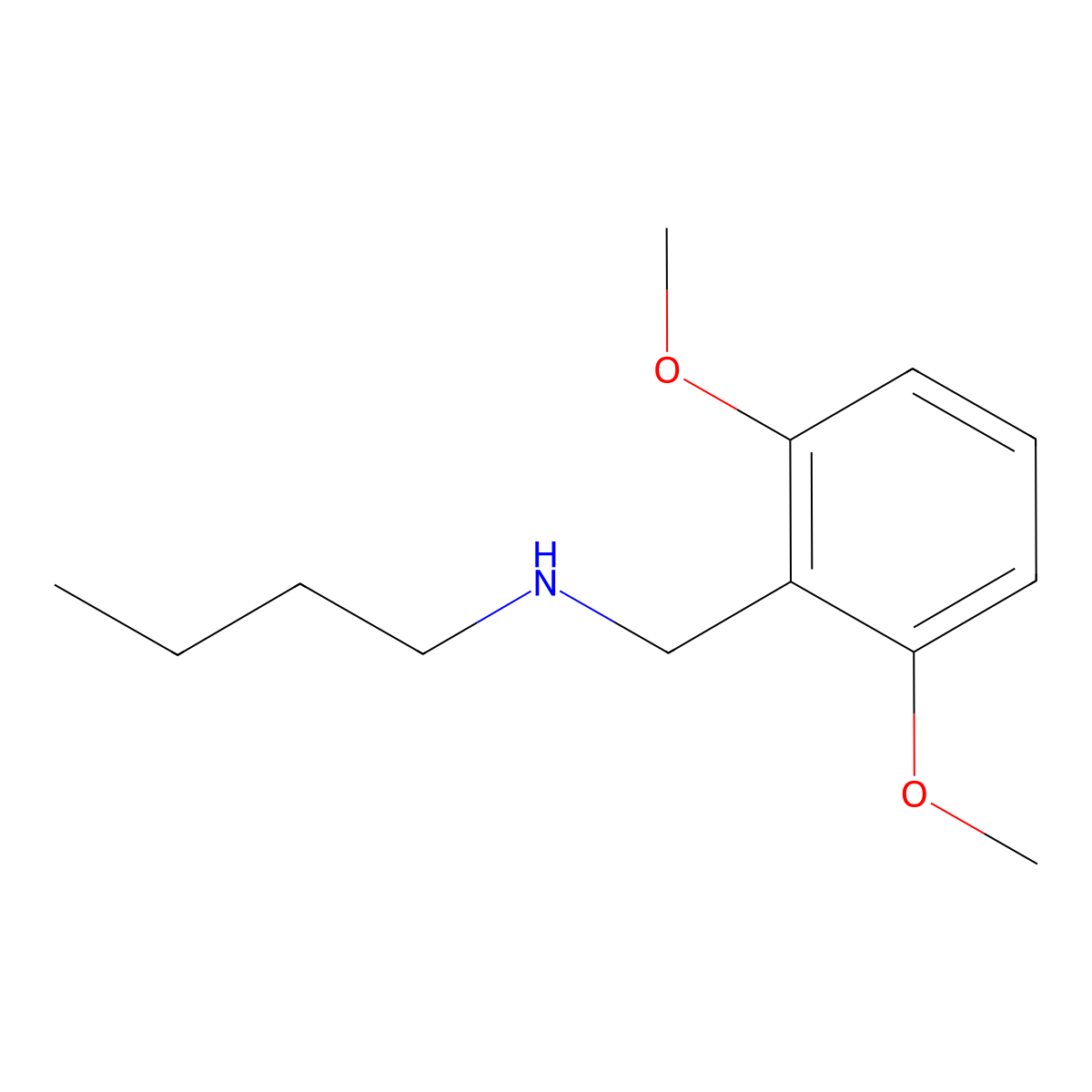 n-(2,6-Dimethoxybenzyl)butan-1-amine molecular structure, CAS 1179082-36-0