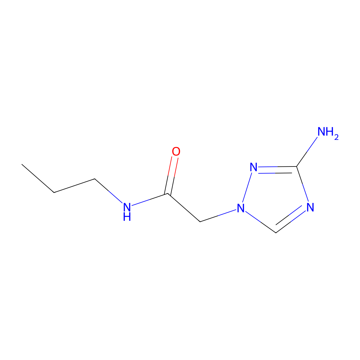 2-(3-Amino-1h-1,2,4-triazol-1-yl)-N-propylacetamide molecular structure, CAS 1179097-31-4
