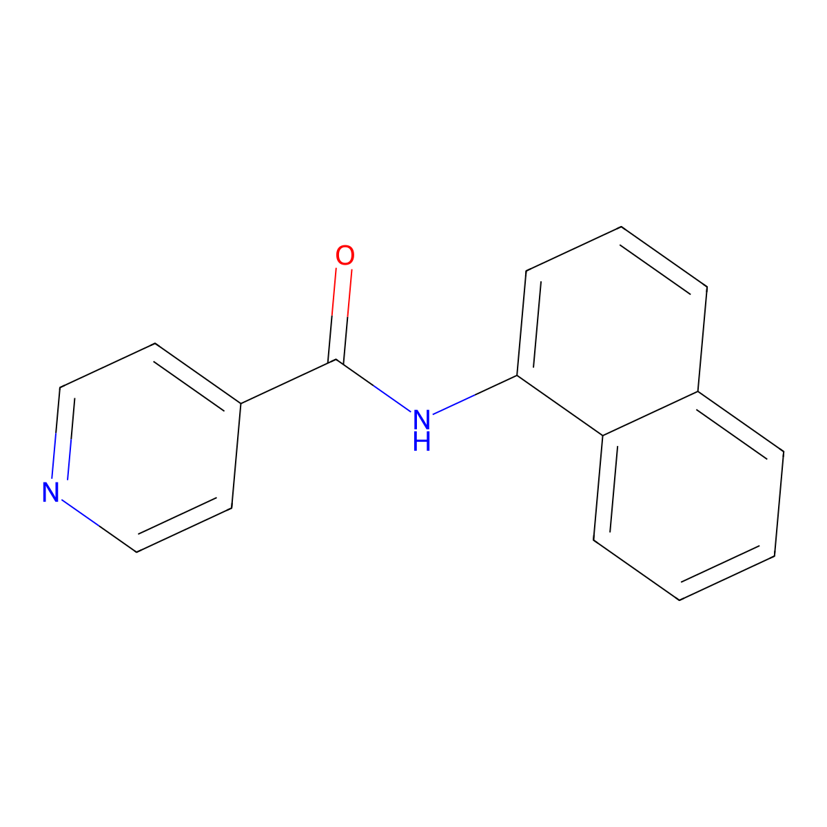 N-(Naphthalen-1-yl)isonicotinamide molecular structure, CAS 117910-75-5