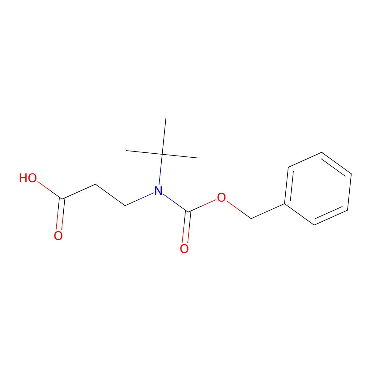 3-{[(Benzyloxy)carbonyl](tert-butyl)amino}propanoic acid molecular structure, CAS 1179107-57-3