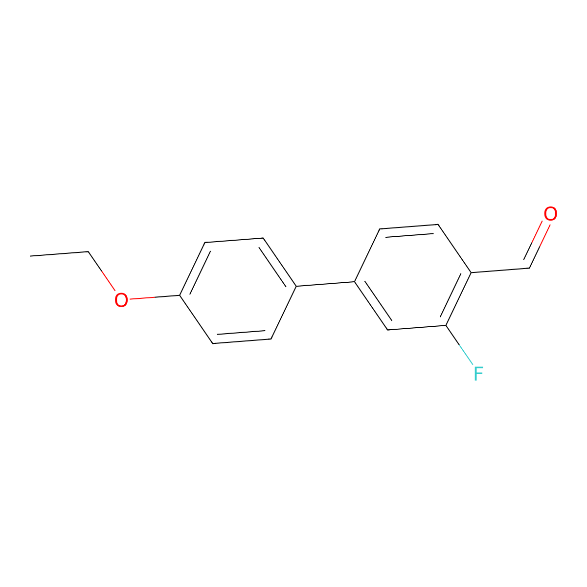 4-(4-Ethoxyphenyl)-2-fluorobenzaldehyde molecular structure, CAS 1179112-86-7