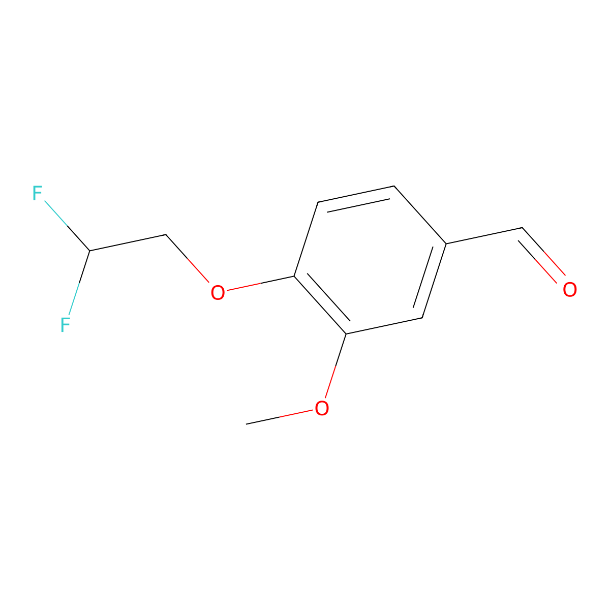4-(2,2-Difluoroethoxy)-3-methoxybenzaldehyde molecular structure, CAS 1179127-75-3