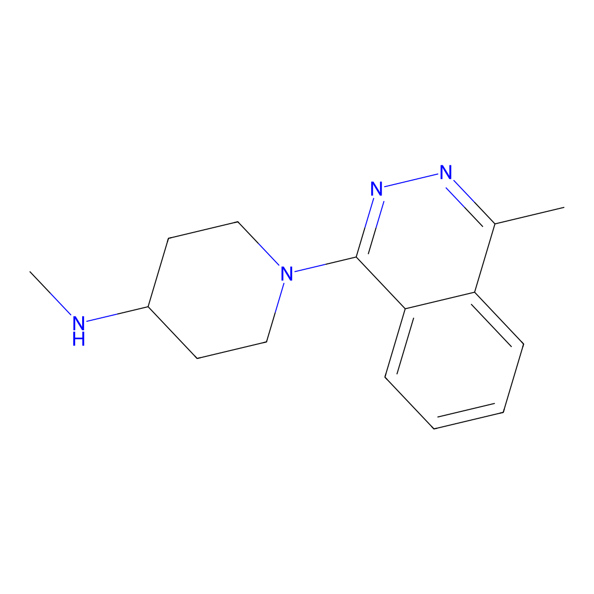 N-methyl-1-(4-methylphthalazin-1-yl)piperidin-4-amine molecular structure, CAS 1179132-41-2