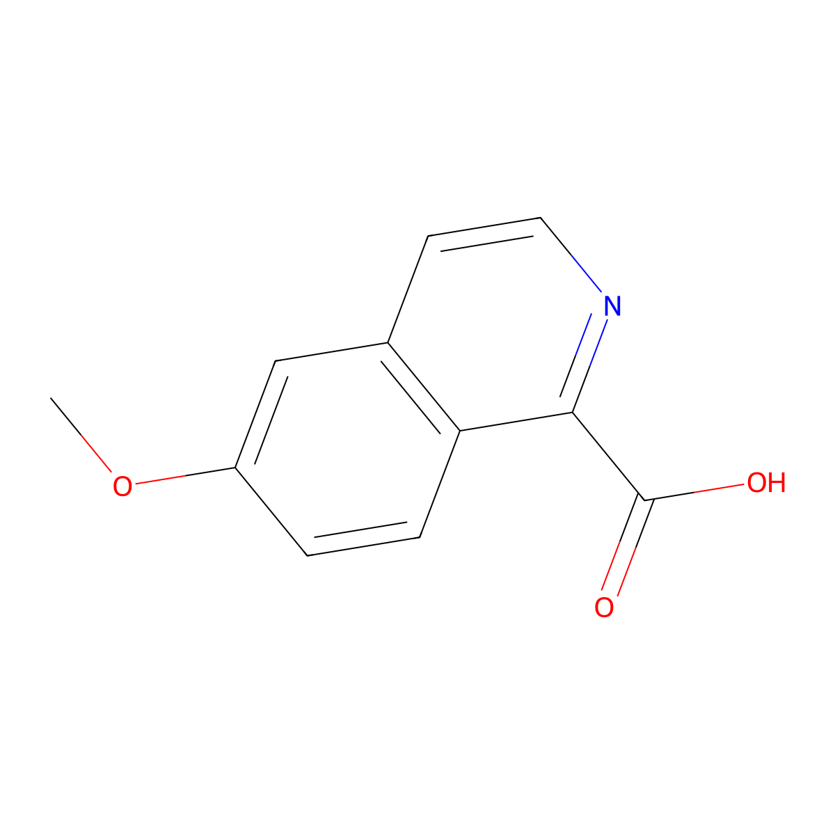 6-Methoxyisoquinoline-1-carboxylic acid molecular structure, CAS 1179148-81-2
