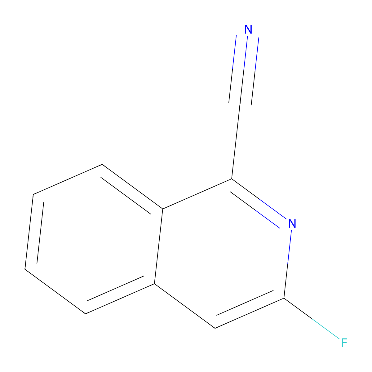 3-Fluoroisoquinoline-1-carbonitrile molecular structure, CAS 1179148-89-0