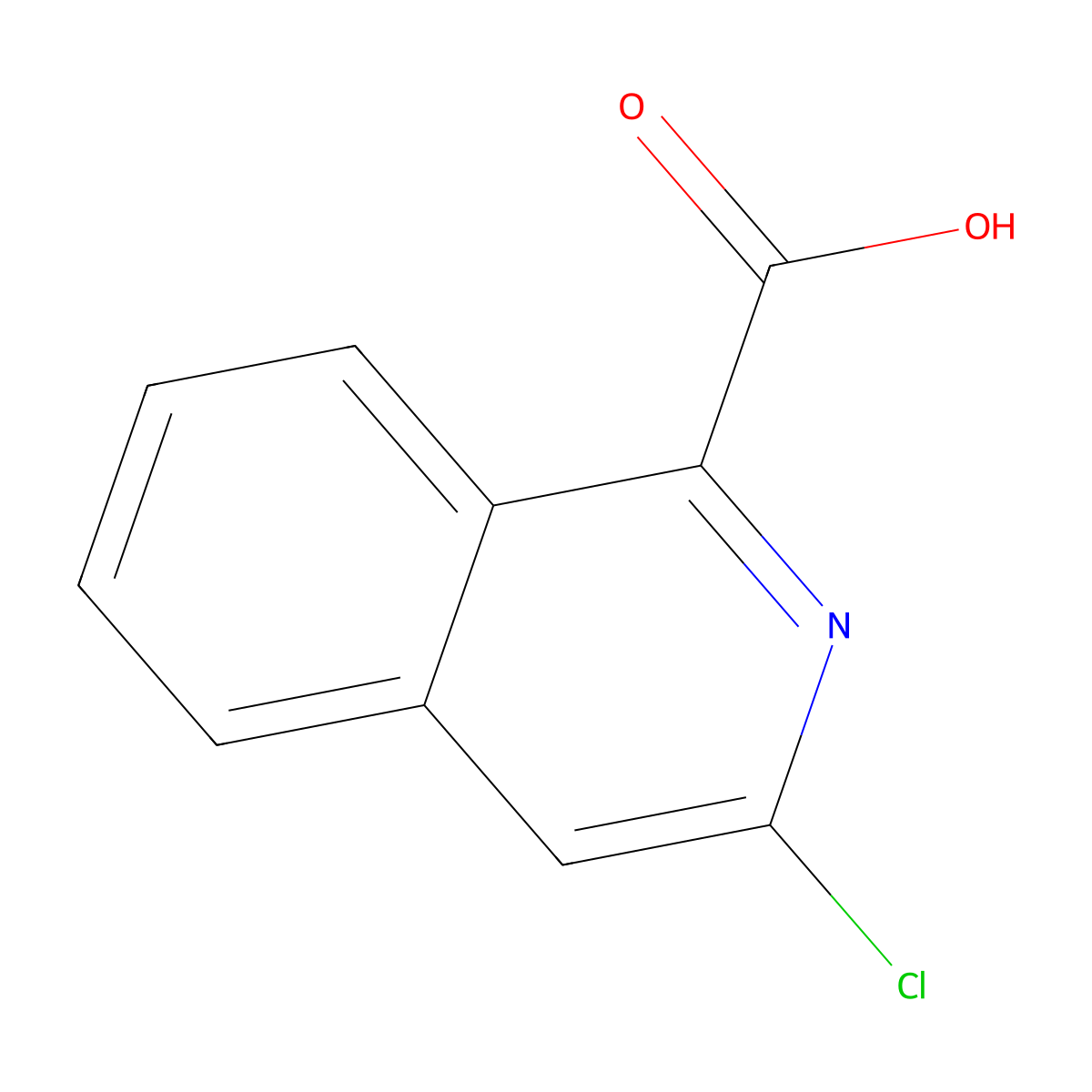 3-Chloroisoquinoline-1-carboxylic acid molecular structure, CAS 1179149-10-0