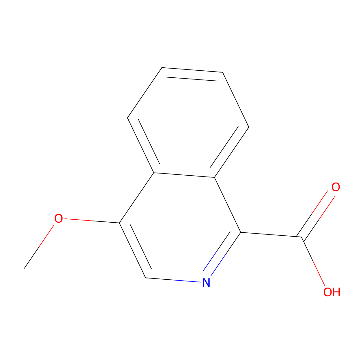 4-Methoxyisoquinoline-1-carboxylic acid molecular structure, CAS 1179149-12-2