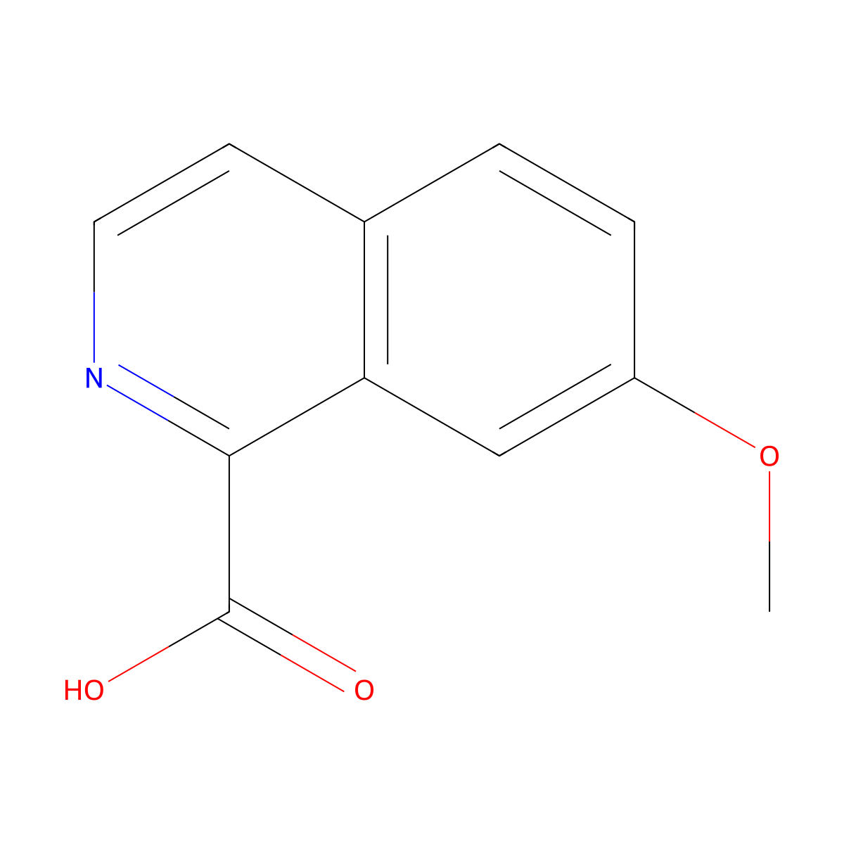 7-Methoxyisoquinoline-1-carboxylic acid molecular structure, CAS 1179149-15-5