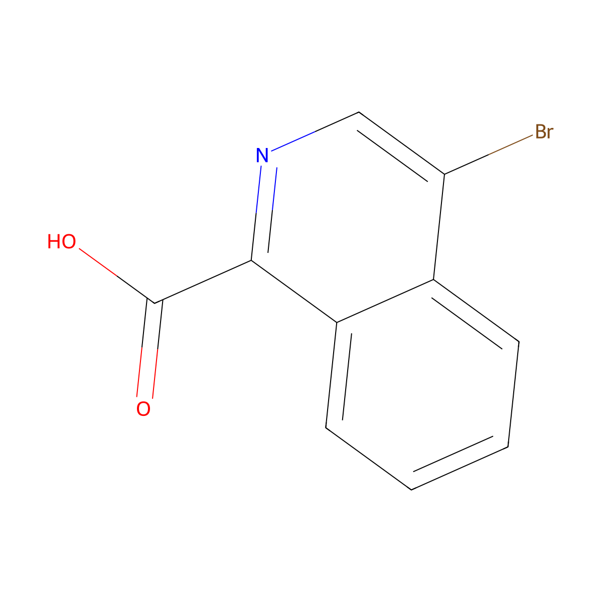 4-Bromoisoquinoline-1-carboxylic acid molecular structure, CAS 1179149-25-7