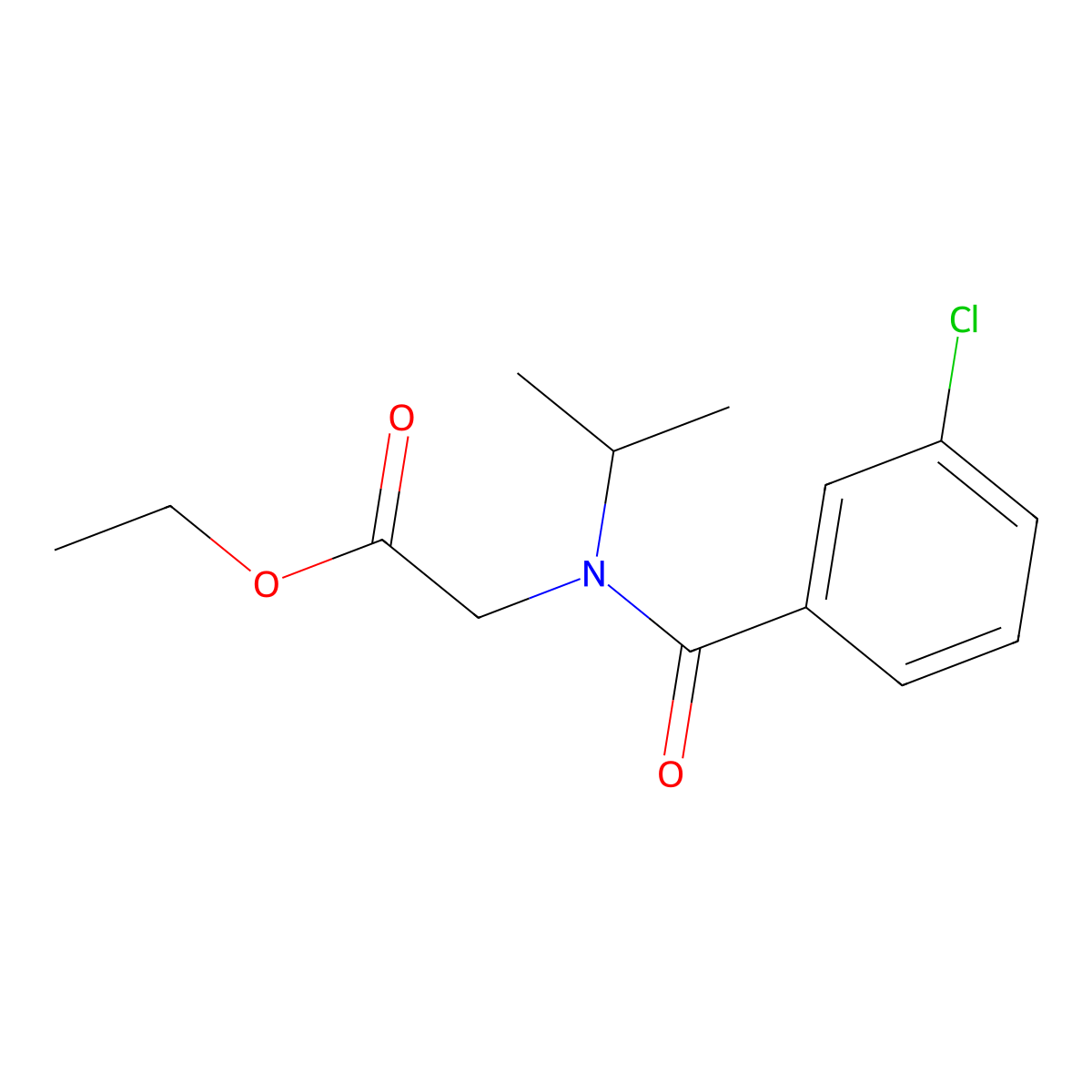 Ethyl 2-[1-(3-chlorophenyl)-N-(propan-2-YL)formamido]acetate molecular structure, CAS 1179152-26-1
