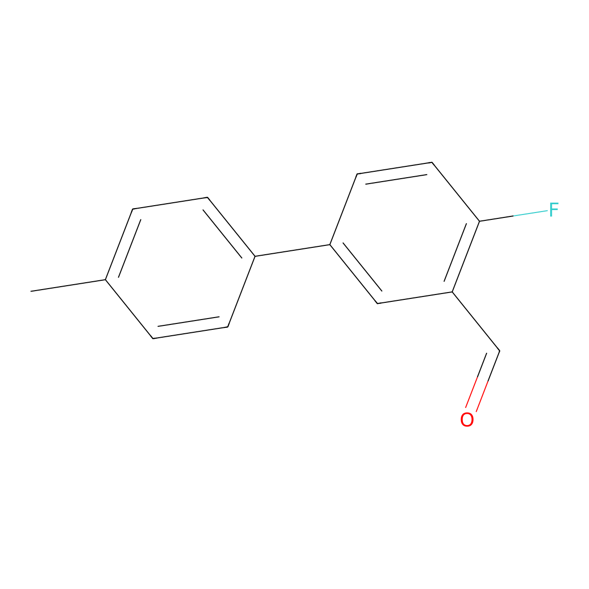 4-Fluoro-4'-methyl-[1,1'-biphenyl]-3-carbaldehyde molecular structure, CAS 1179159-28-4