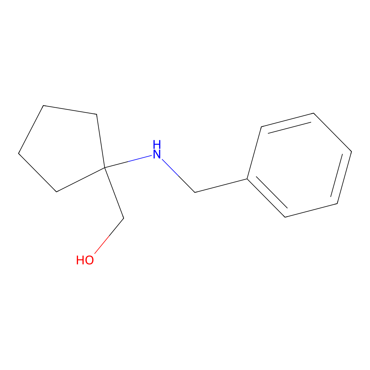 [1-(Benzylamino)cyclopentyl]methanol molecular structure, CAS 1179161-54-6