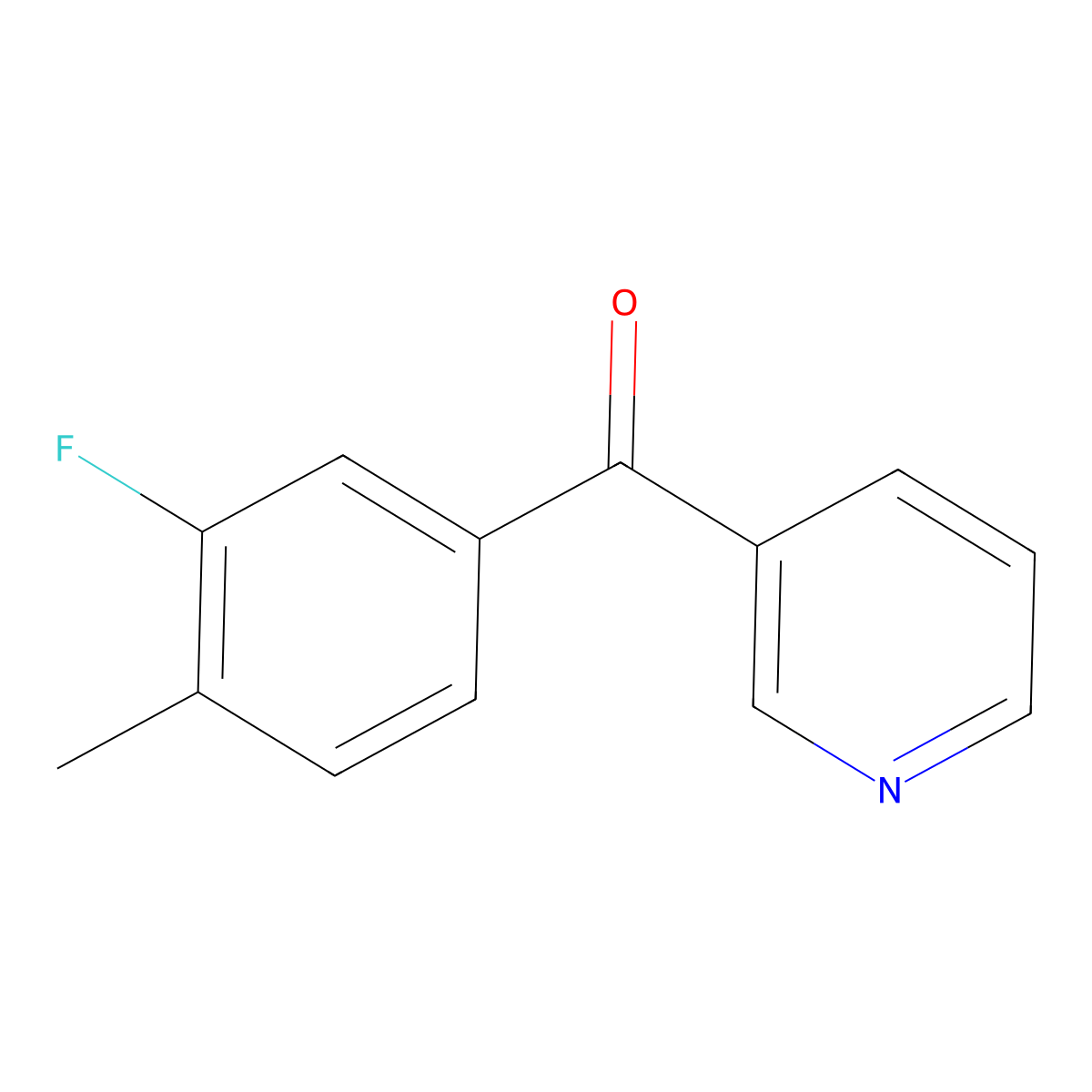 3-(3-Fluoro-4-methylbenzoyl)pyridine molecular structure, CAS 1179166-11-0
