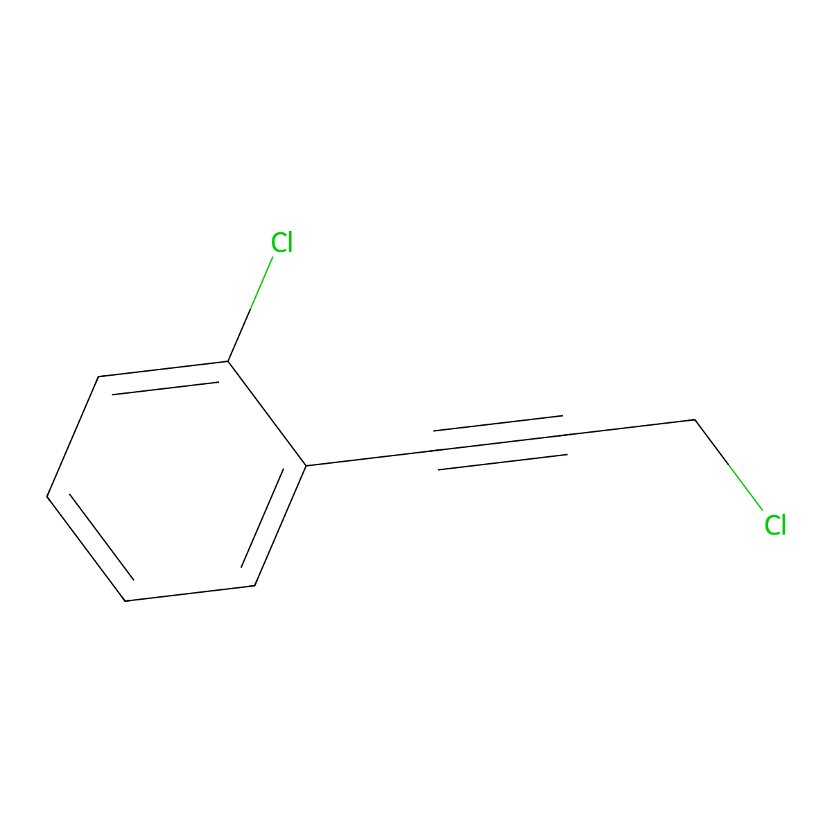 1-Chloro-2-(3-chloroprop-1-yn-1-yl)benzene molecular structure, CAS 1179176-22-7